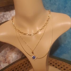 3 their trendy in gold multi style chains